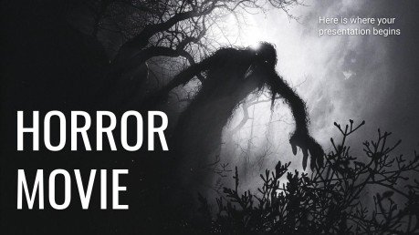 Plantilla de presentación Película de terror