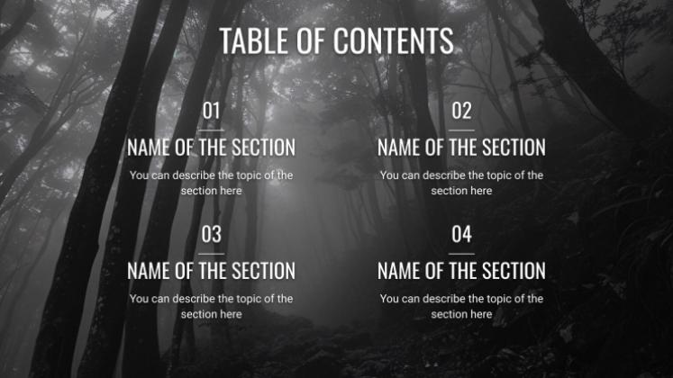 Plantilla de presentación Película de terror