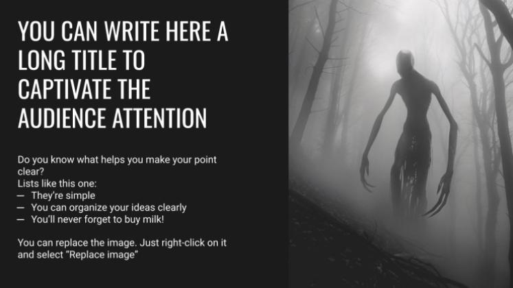 Plantilla de presentación Película de terror