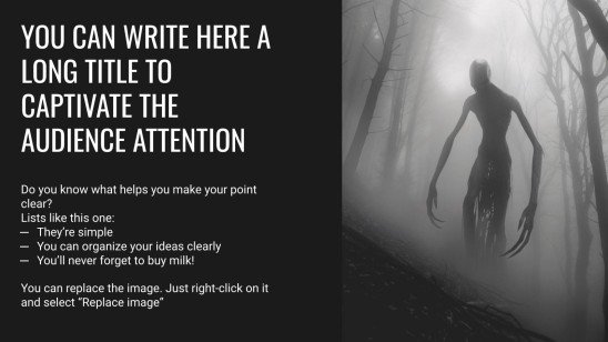 Plantilla de presentación Película de terror