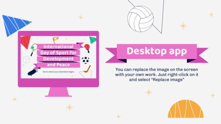 Plantilla de presentación Día Internacional del Deporte para el Desarrollo y la Paz