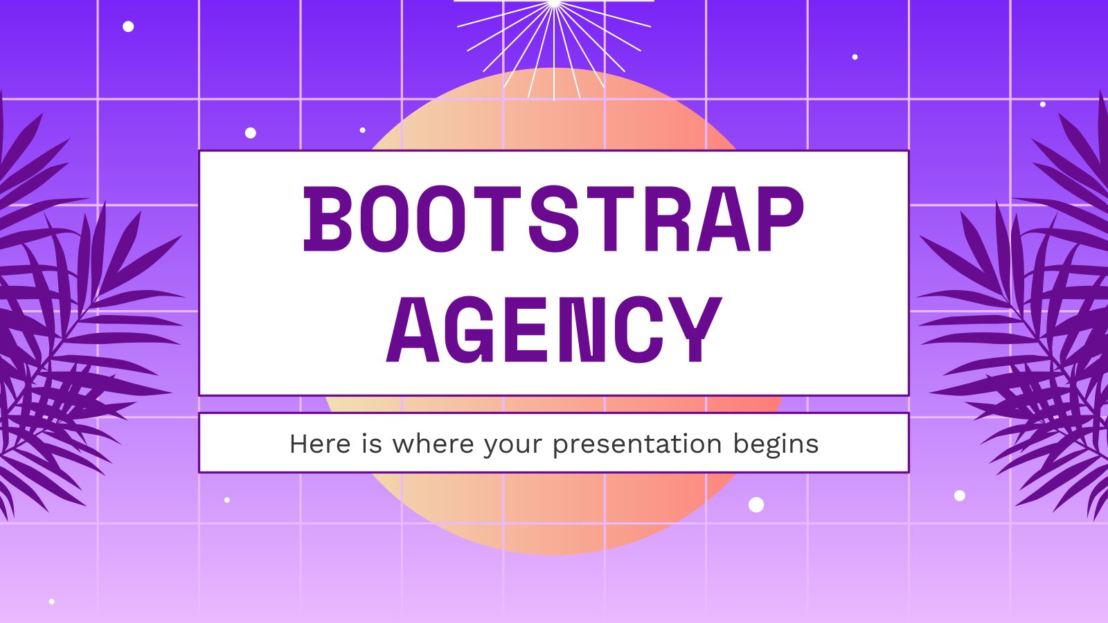 Bootstrap Agency presentation template 