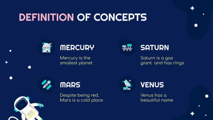 우주 탐험 수업 프레젠테이션 템플릿