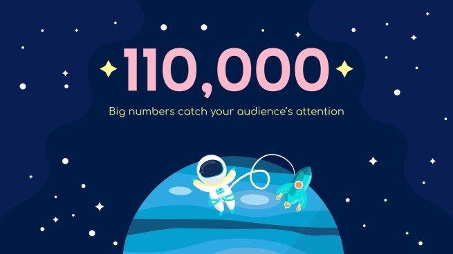 우주 탐험 수업 프레젠테이션 템플릿