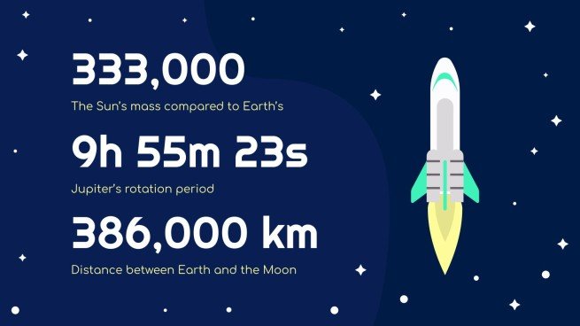 우주 탐험 수업 프레젠테이션 템플릿