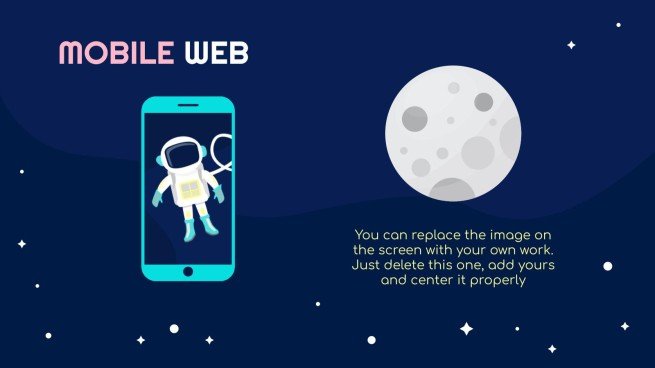 우주 탐험 수업 프레젠테이션 템플릿