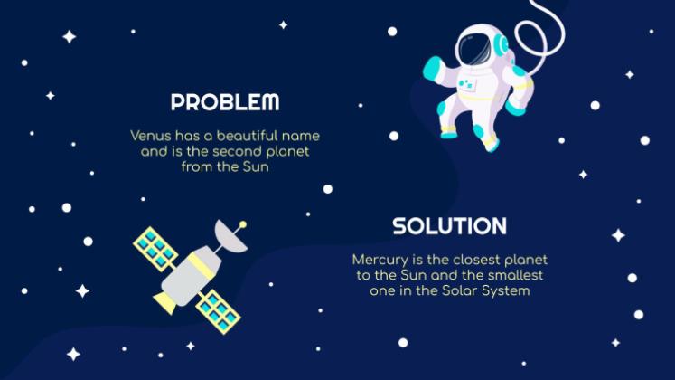 우주 탐험 수업 프레젠테이션 템플릿