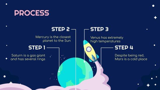 우주 탐험 수업 프레젠테이션 템플릿