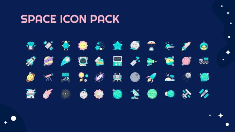 우주 탐험 수업 프레젠테이션 템플릿