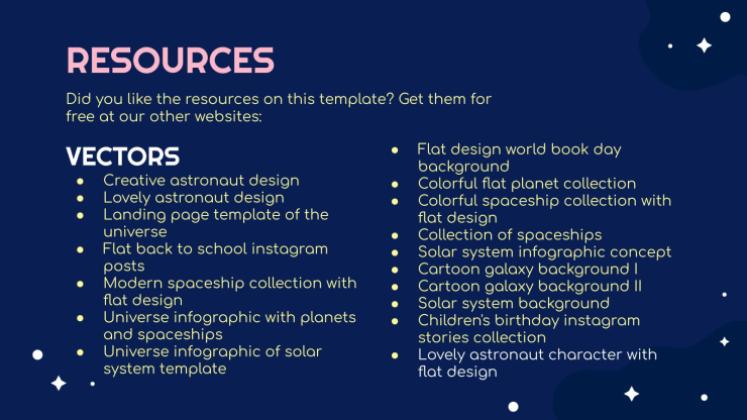 우주 탐험 수업 프레젠테이션 템플릿