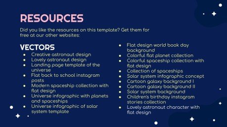 우주 탐험 수업 프레젠테이션 템플릿