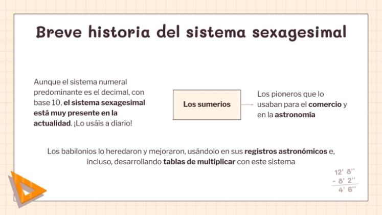 Plantilla de presentación Sistema sexagesimal