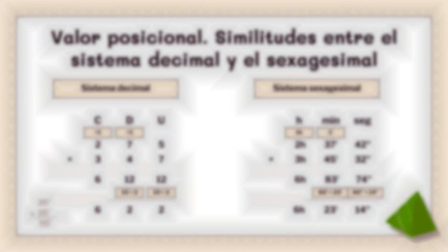 Plantilla de presentación Sistema sexagesimal