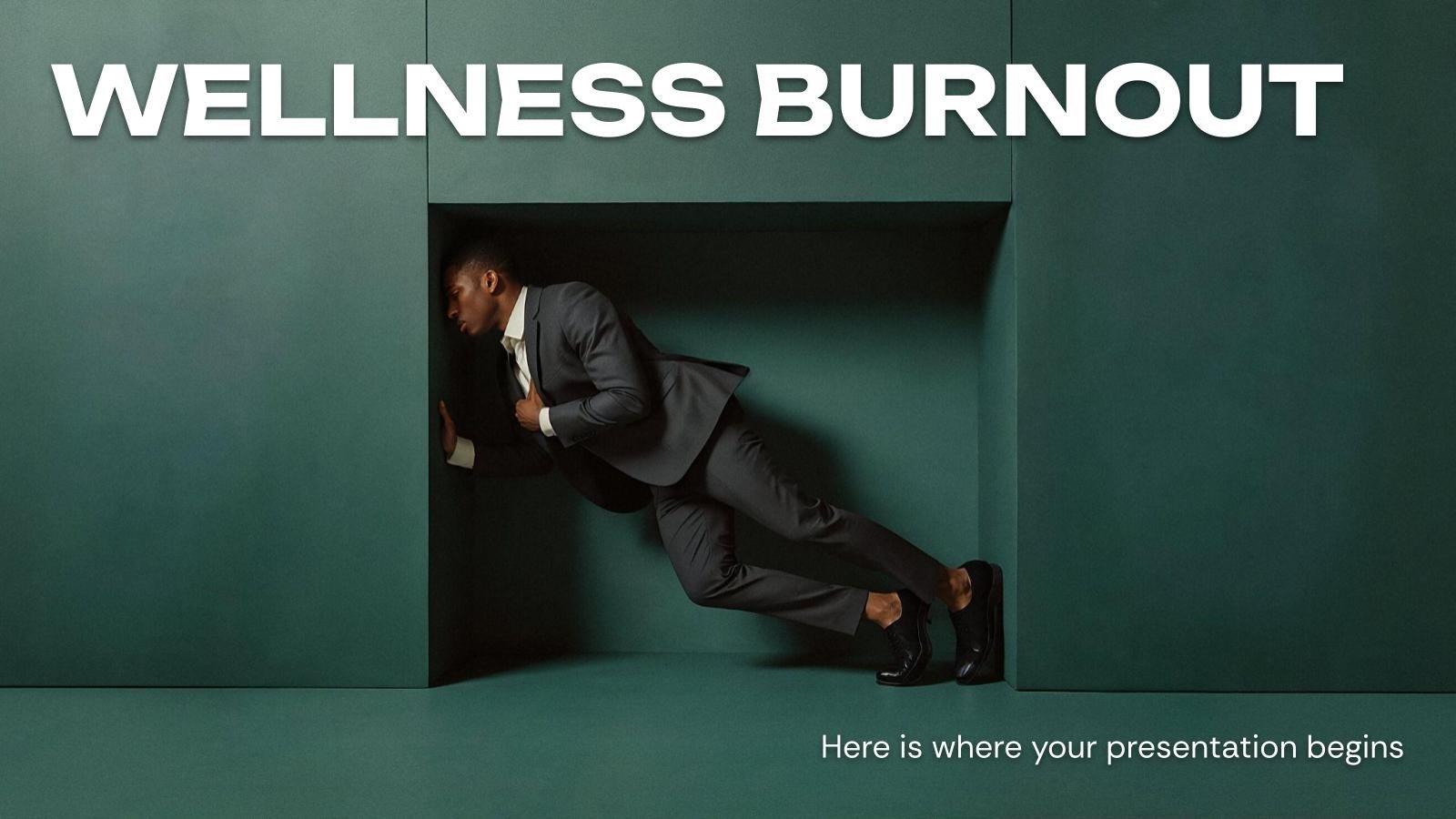 Wellness-Burnout Präsentationsvorlage