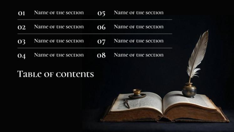 L'héritage littéraire de Shakespeare Modèles de présentation