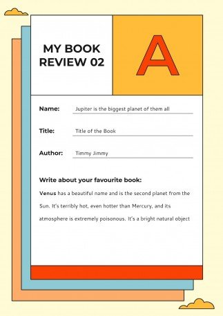 Bunter Buchbericht Präsentationsvorlage