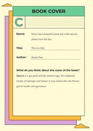 Bunter Buchbericht Präsentationsvorlage