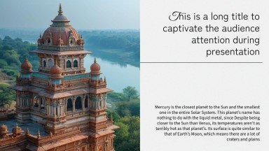 Indische Paläste und Tempel Präsentationsvorlage