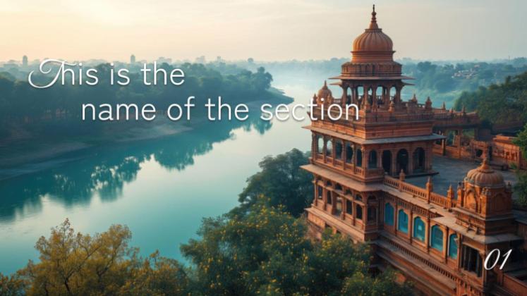 Indische Paläste und Tempel Präsentationsvorlage