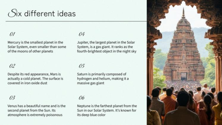 Indische Paläste und Tempel Präsentationsvorlage