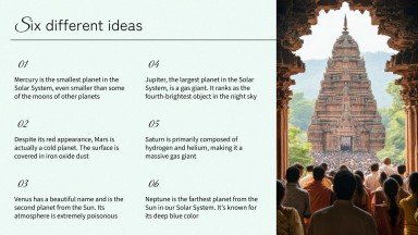 Indische Paläste und Tempel Präsentationsvorlage