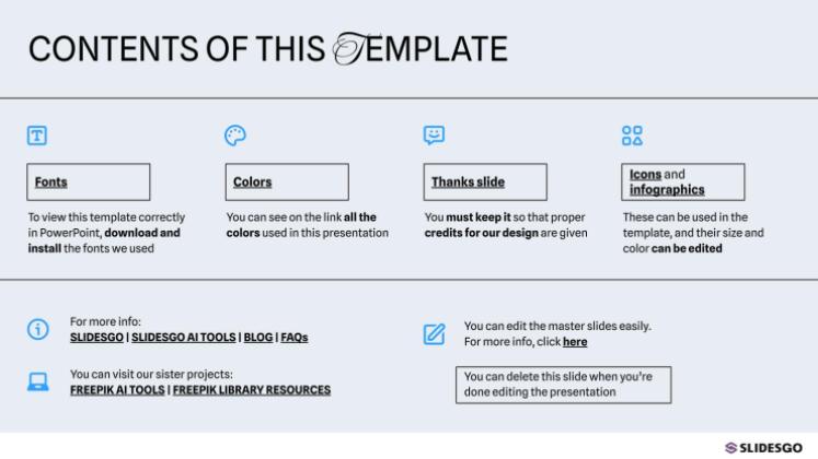 Plantilla de presentación Plan de negocios azul simple