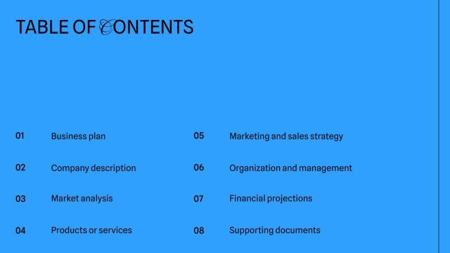 Plantilla de presentación Plan de negocios azul simple