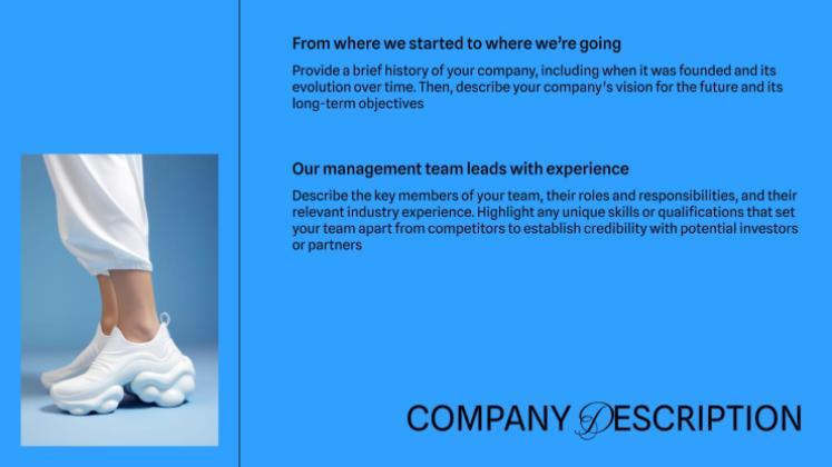 Plantilla de presentación Plan de negocios azul simple