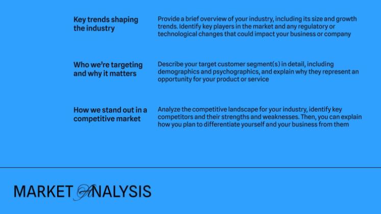 Plantilla de presentación Plan de negocios azul simple
