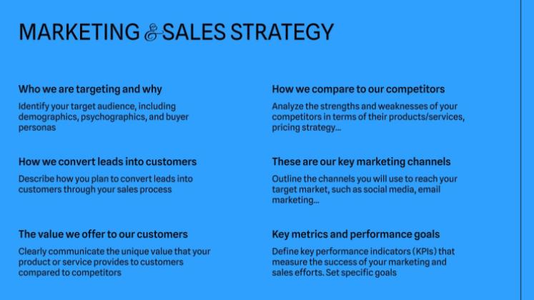 Plantilla de presentación Plan de negocios azul simple