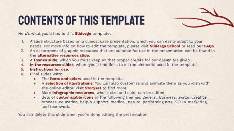 Heart Failure Clinical Case presentation template 