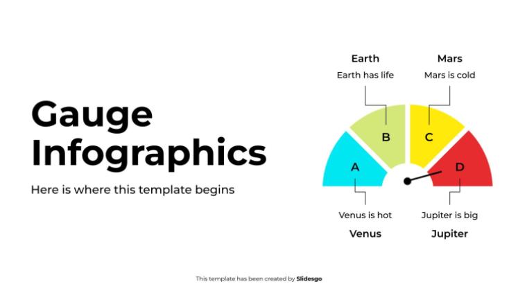 Gauge Infographics presentation template 