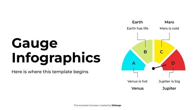 Gauge Infographics presentation template 