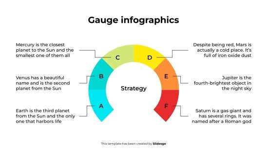 Gauge Infographics presentation template 