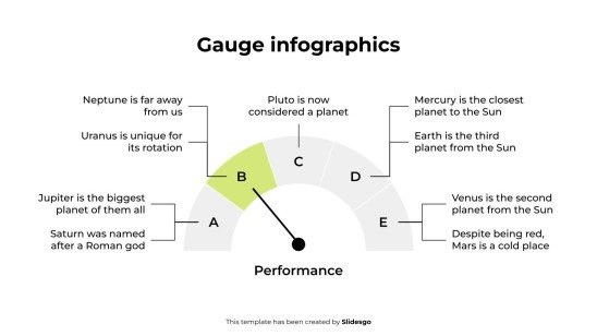 Gauge Infographics presentation template 