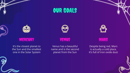 Campagne de marketing pour les ventes d'Halloween Modèles de présentation