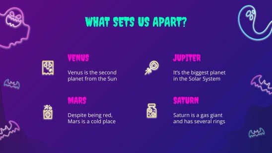 Campagne de marketing pour les ventes d'Halloween Modèles de présentation