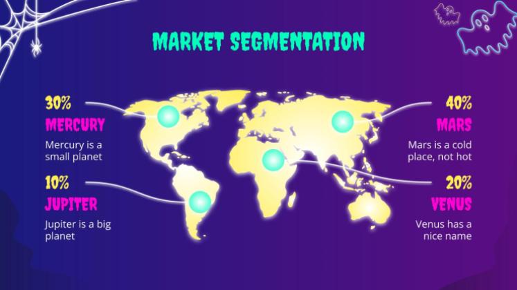 Campagne de marketing pour les ventes d'Halloween Modèles de présentation