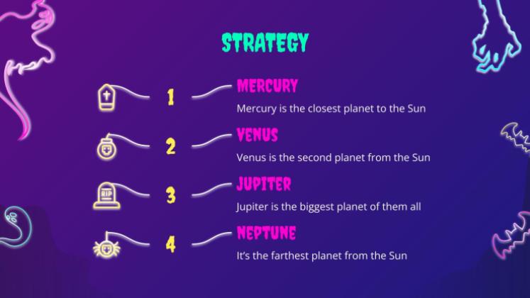 Campagne de marketing pour les ventes d'Halloween Modèles de présentation