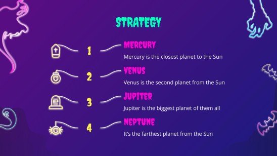 Campagne de marketing pour les ventes d'Halloween Modèles de présentation