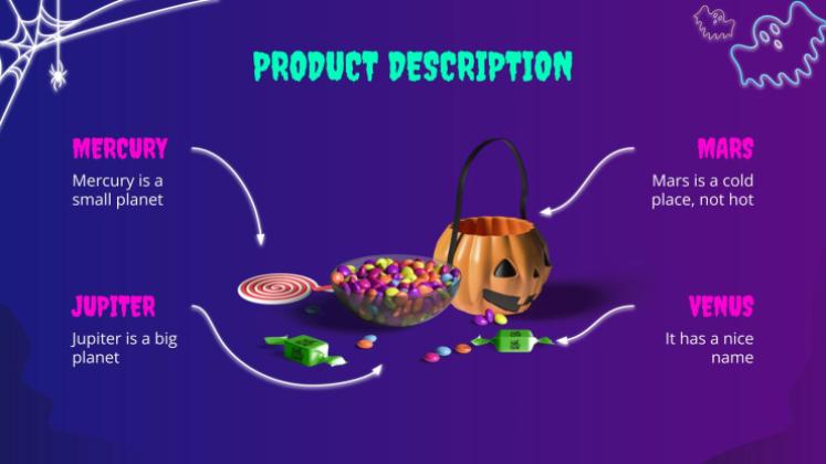 Campagne de marketing pour les ventes d'Halloween Modèles de présentation