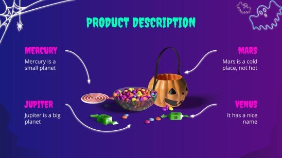 Campagne de marketing pour les ventes d'Halloween Modèles de présentation