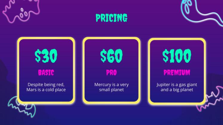 Campagne de marketing pour les ventes d'Halloween Modèles de présentation