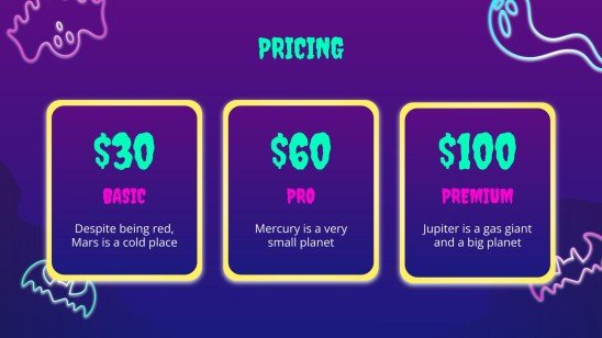 Campagne de marketing pour les ventes d'Halloween Modèles de présentation