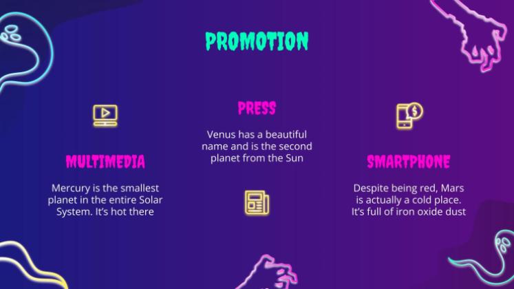 Campagne de marketing pour les ventes d'Halloween Modèles de présentation