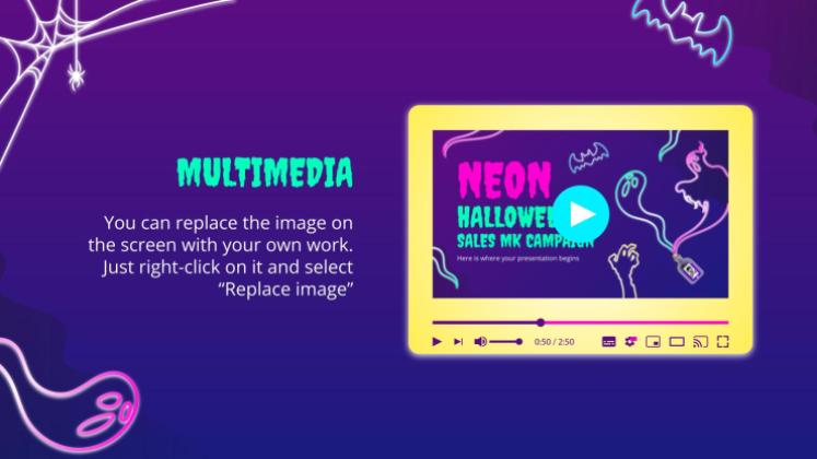 Campagne de marketing pour les ventes d'Halloween Modèles de présentation