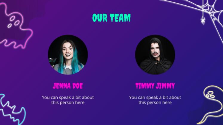 Campagne de marketing pour les ventes d'Halloween Modèles de présentation