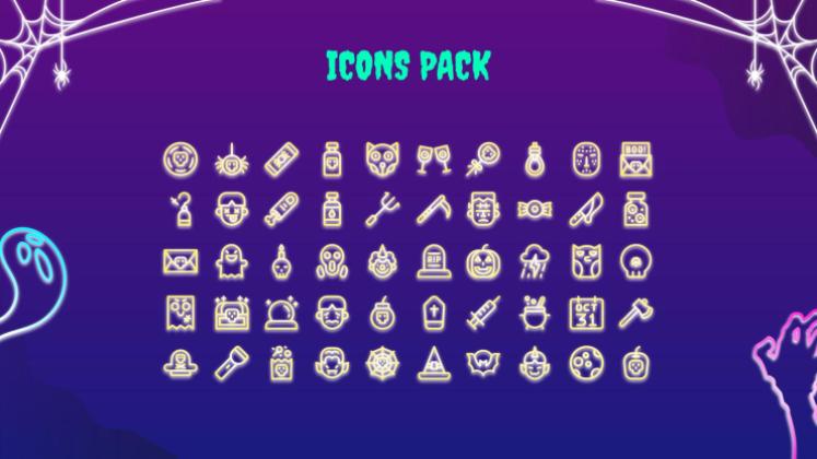 Campagne de marketing pour les ventes d'Halloween Modèles de présentation