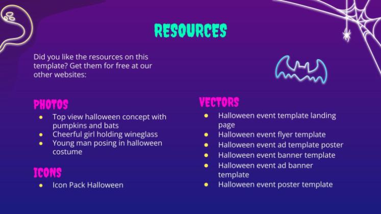 Campagne de marketing pour les ventes d'Halloween Modèles de présentation