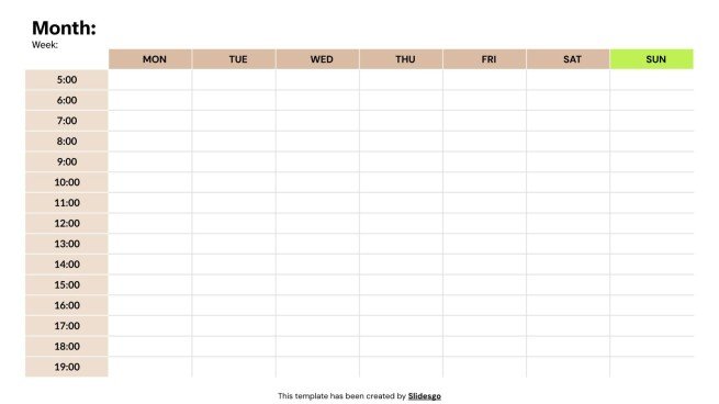 Modelo de apresentação Planejador Semanal Profissional